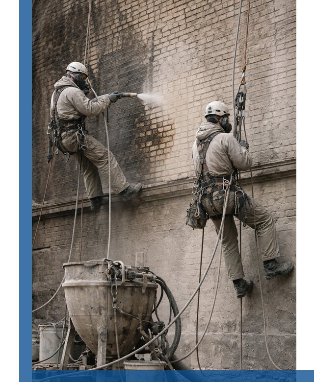 Пескоструйная очистка фасадов в Белгороде профессионально