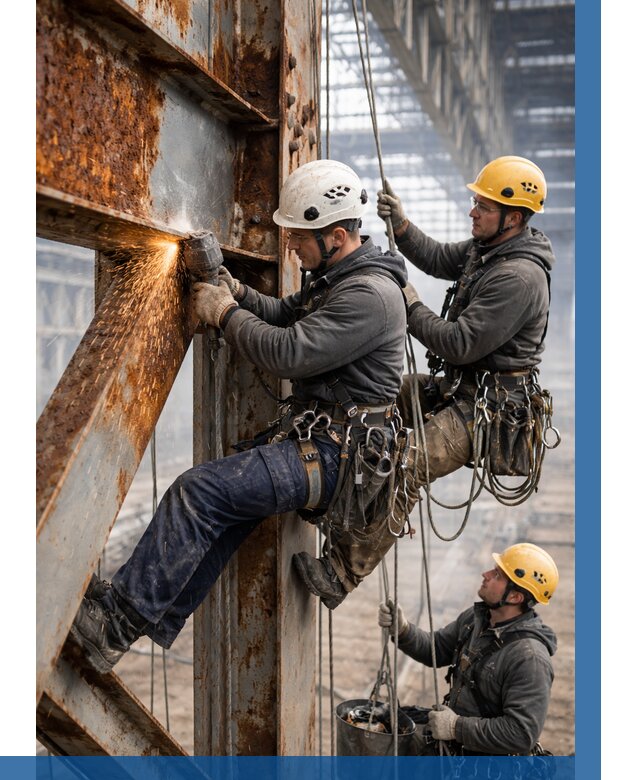 Зачистка металла от ржавчины в Белгороде от 364 р. | ВЫСОТНИК-Блг