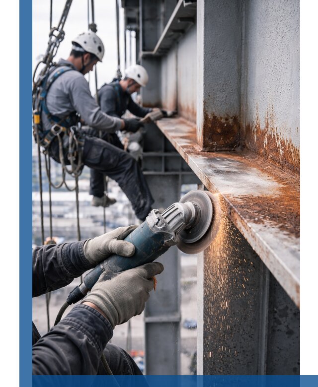 Зачистка металла от ржавчины и подготовка поверхностей в Белгороде