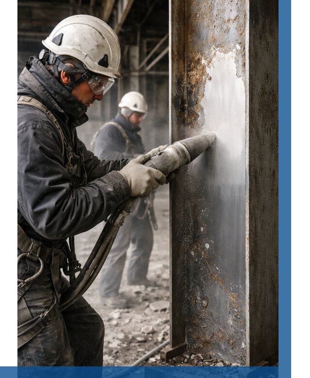 Удаление старой краски с металла в Белгороде от 467 р. | ВЫСОТНИК-Блг