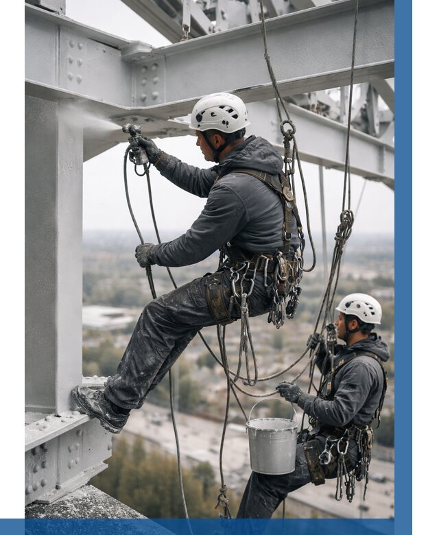 Покраска металлоконструкций на высоте в Белгороде 364 р |ВЫСОТНИК-Блг
