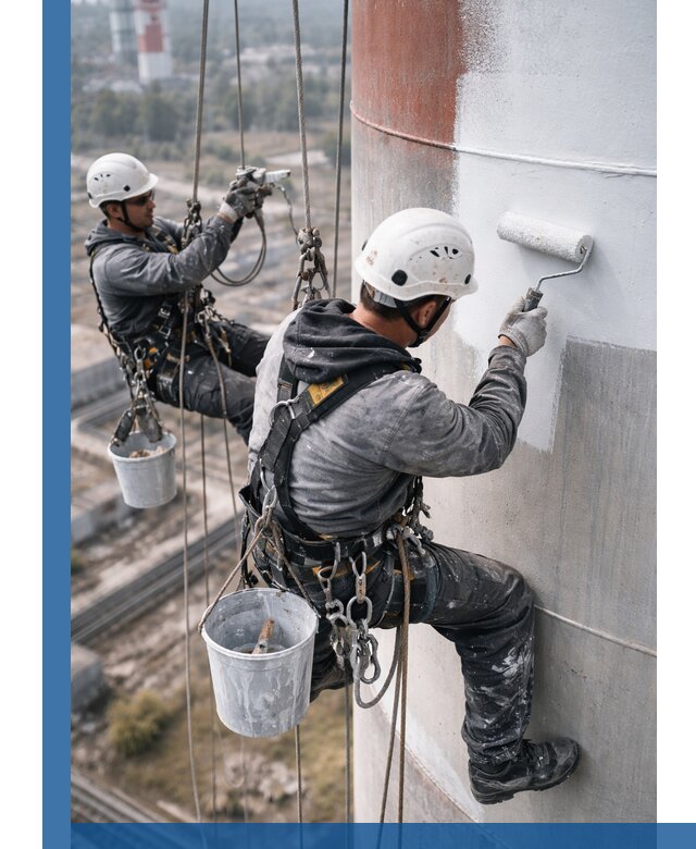 Покраска дымовых труб в Белгороде: антикоррозийная защита и восстановление