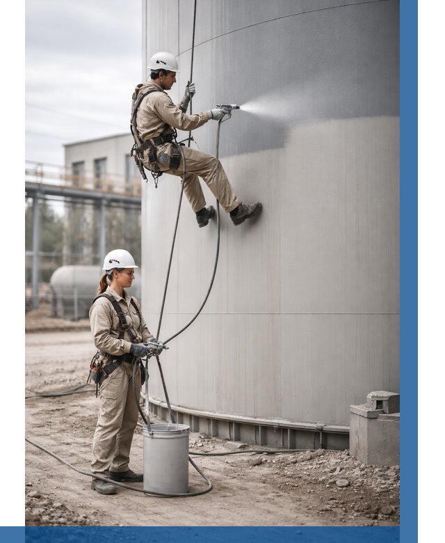 Покраска резервуаров в Белгороде от 1246 р. | ВЫСОТНИК-Блг — заказать