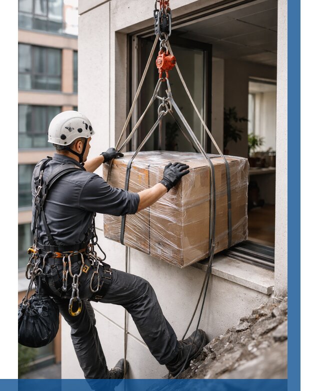 Подъем груза через окно в Белгороде от 4674 р. | ВЫСОТНИК-Блг