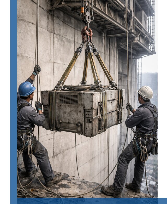 Такелажные работы на высоте, подъем и монтаж грузов в Белгороде