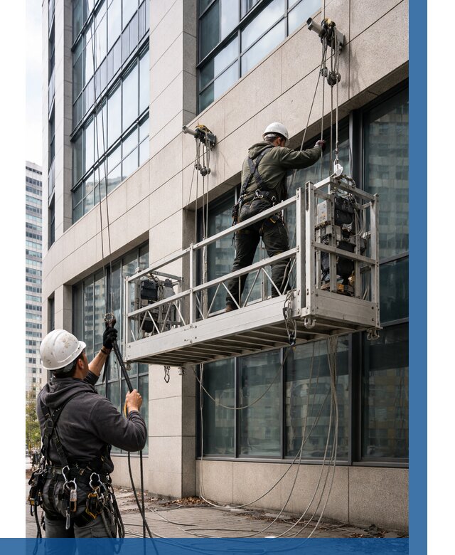 Монтаж и подъем фасадной люльки в Белгороде от 12464 р. | ВЫСОТНИК-Блг