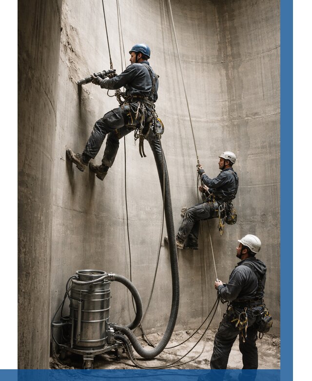 Зачистка силосов в Белгороде от 4674 р. Договор и смета ВЫСОТНИК-Блг