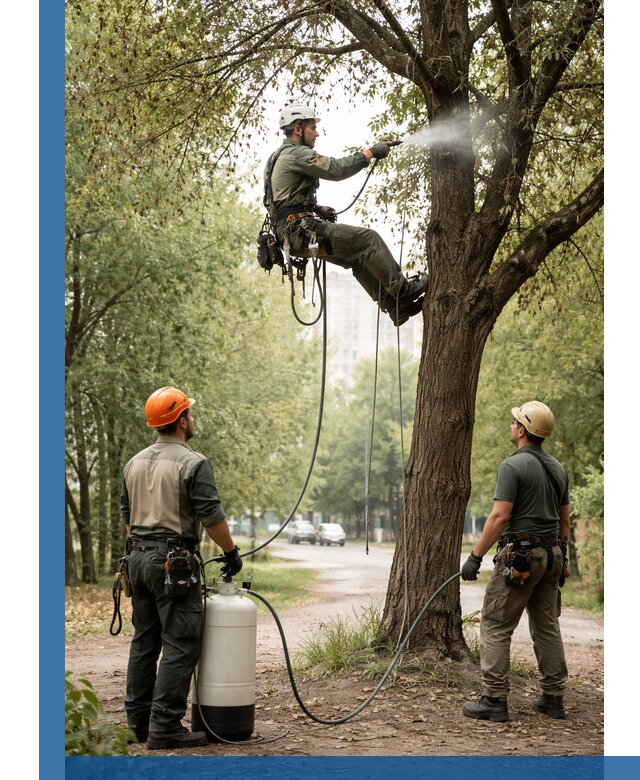 Обработка деревьев от вредителей в Белгороде профессиональная защита