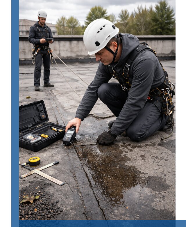 Обследование кровли на протечки и выявление дефектов в Белгороде