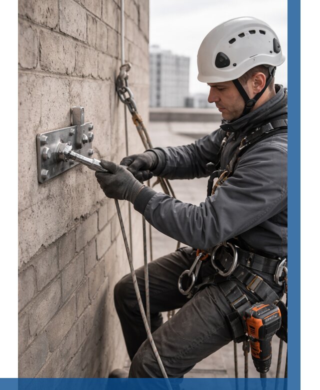 Установка анкерных точек в Белгороде от 3635 р. | ВЫСОТНИК-Блг